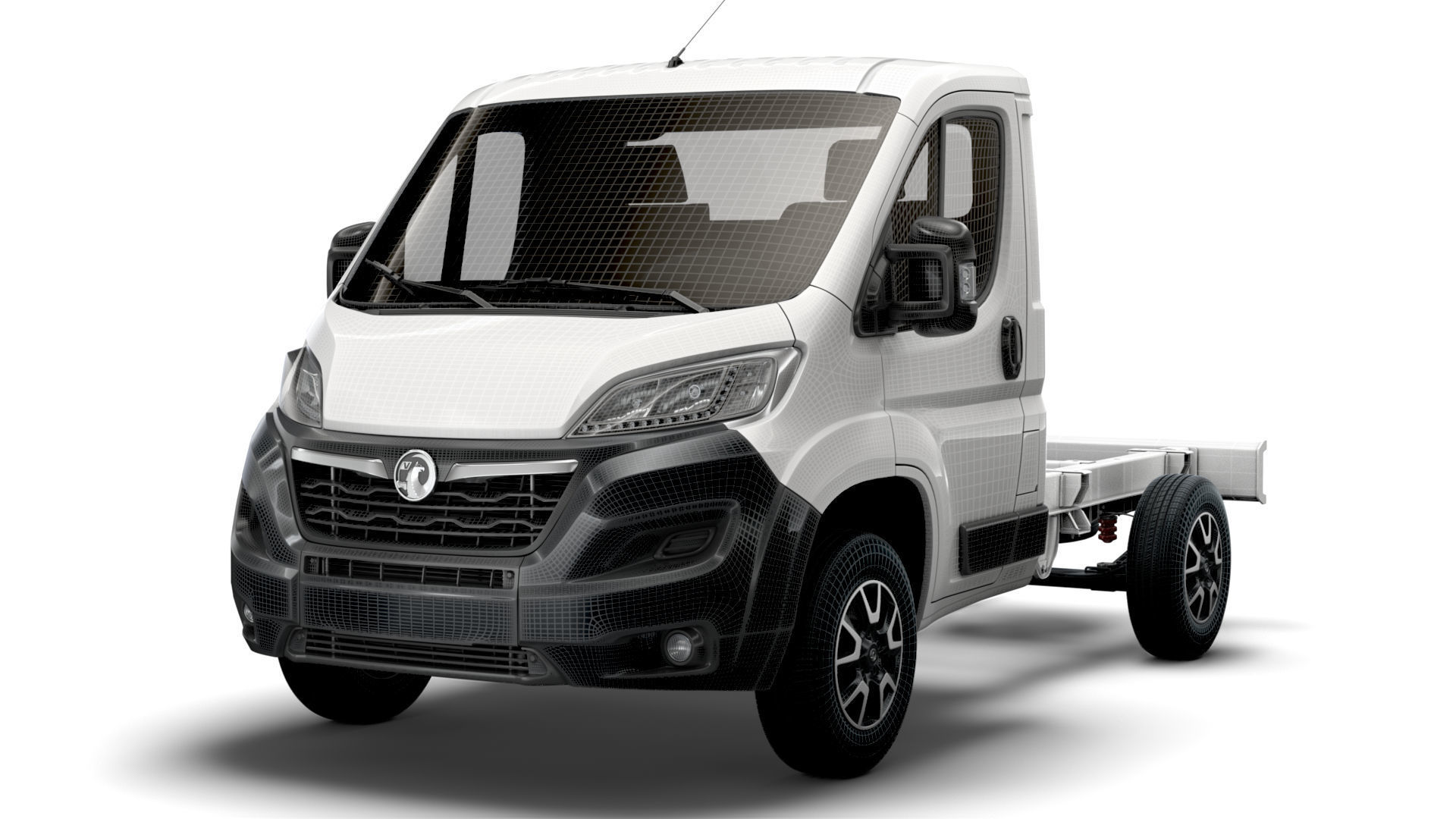 Vauxhall Movano Chassis Truck Single Cab 3000WB 2022 3D model_20