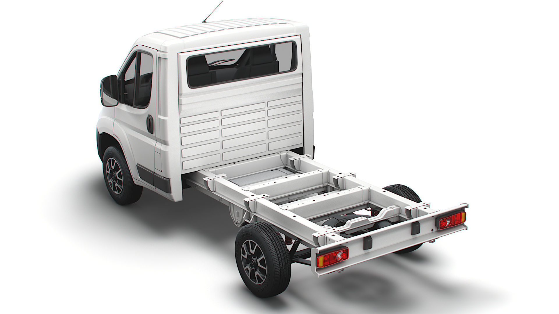 Vauxhall Movano Chassis Truck Single Cab 3000WB 2022 3D model_3