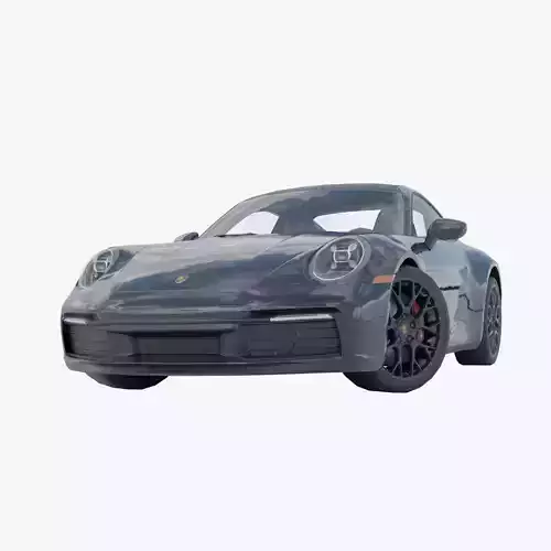 Porsche 911 Carrera 4 GTS low poly