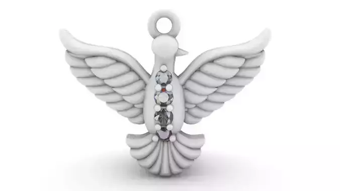 Espirito Santo - Holy Spirit brilhants - Dove  pomba 3D print model