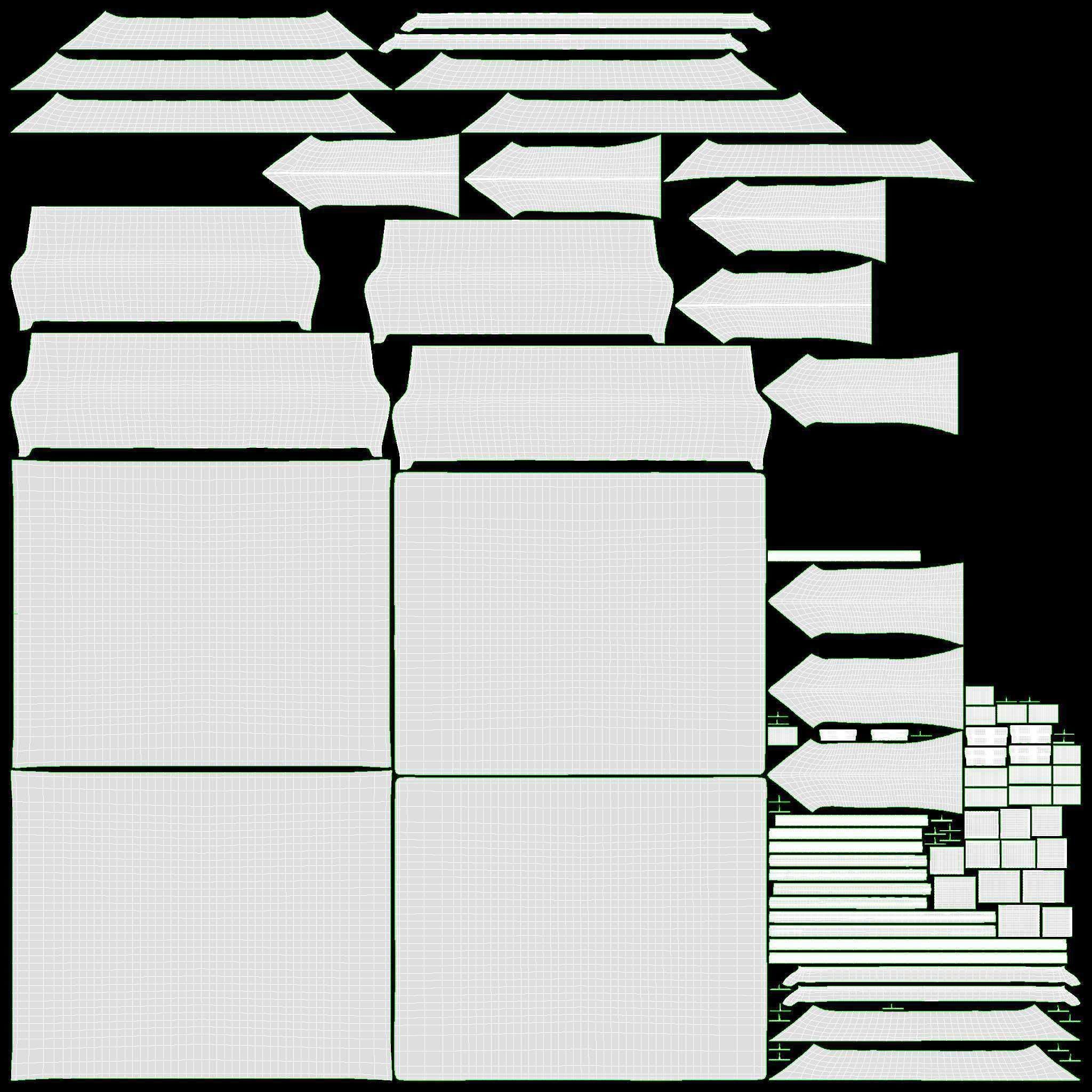 Portable travel cot 3D model_13