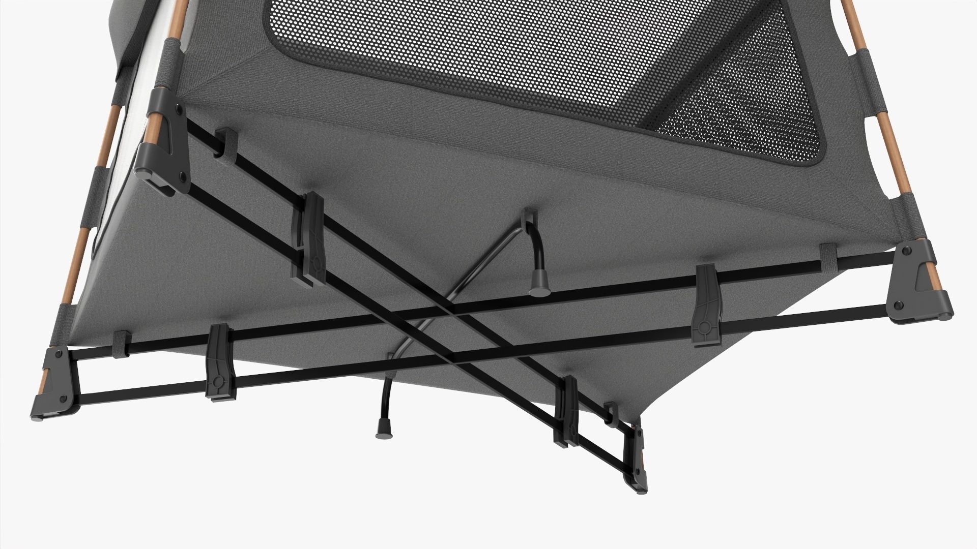 Portable travel cot 3D model_3