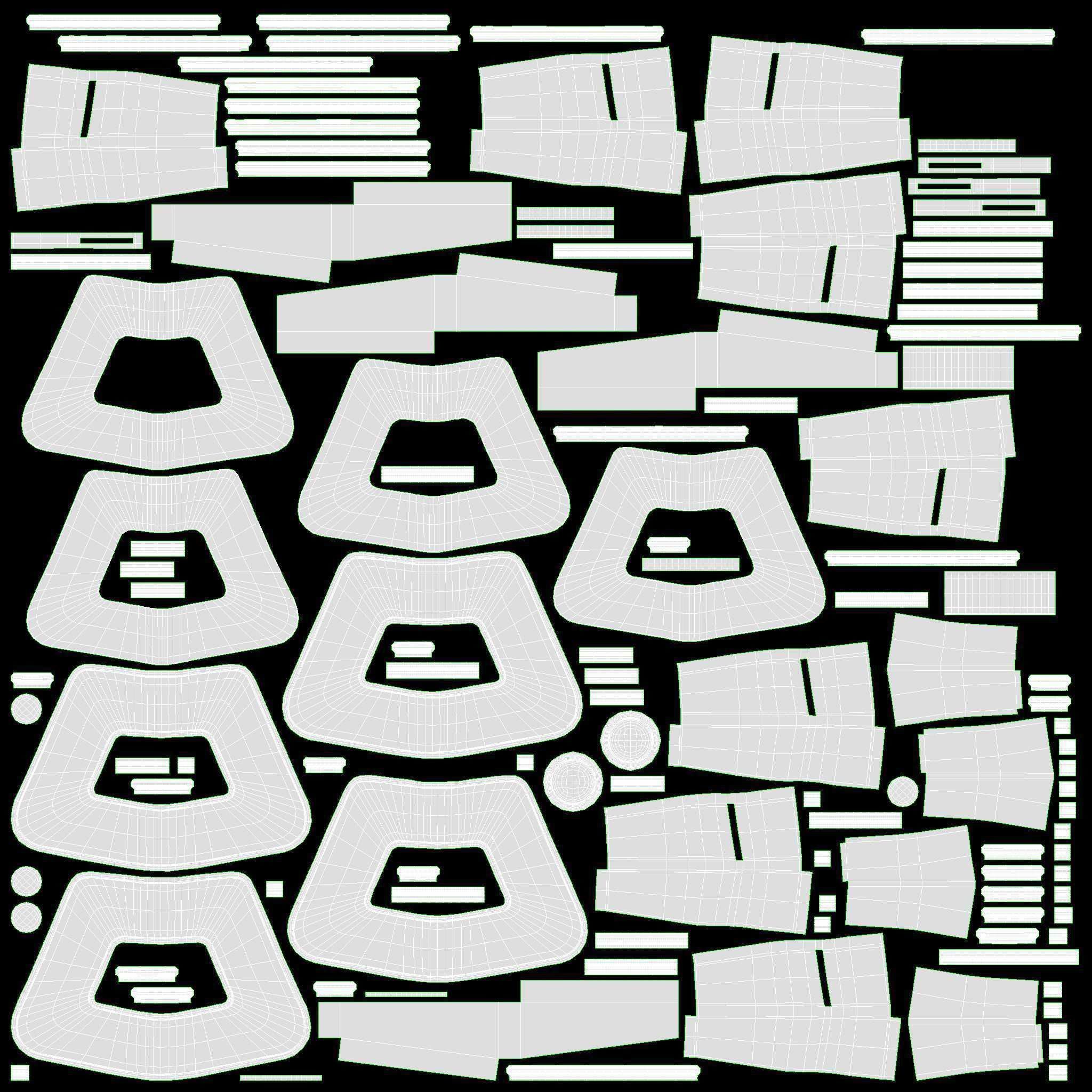 Portable travel cot 3D model_12