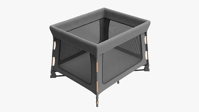 Portable travel cot 3D model