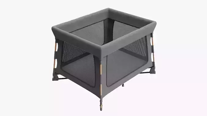 Portable travel cot 3D model
