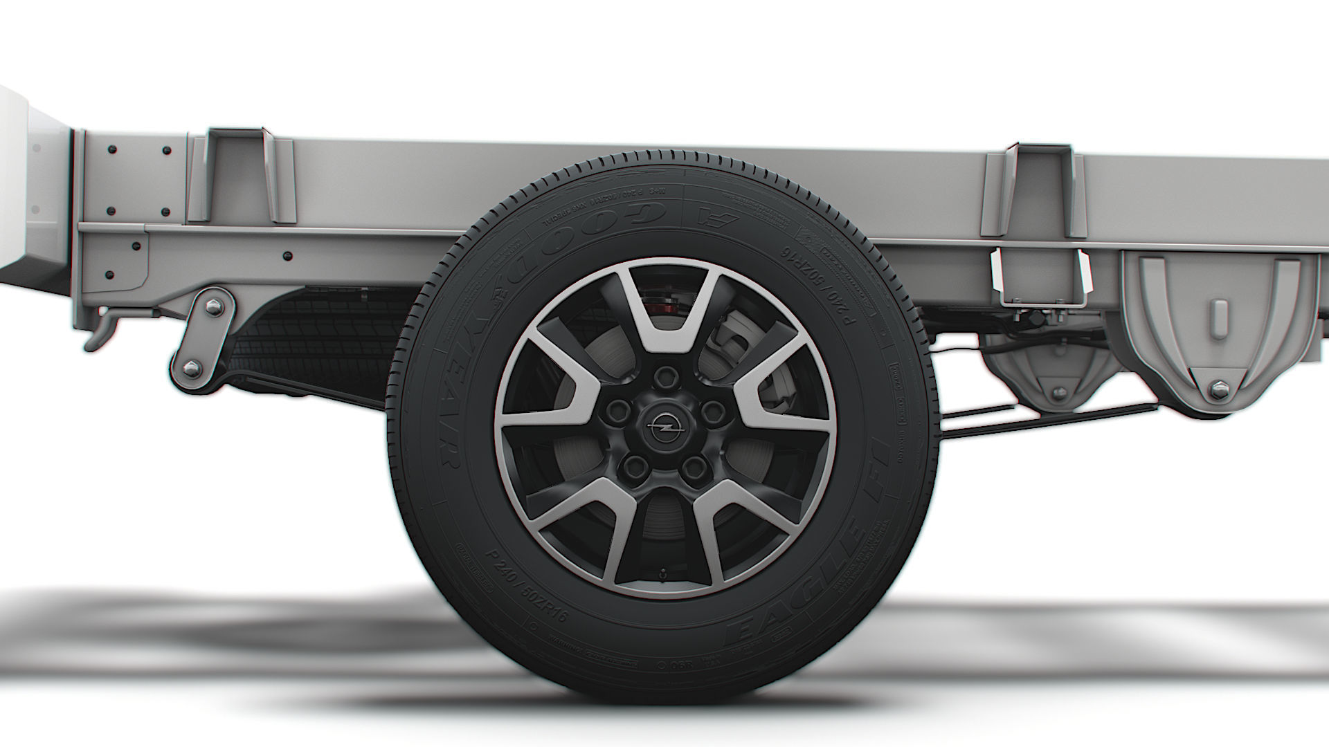 Opel Movano Chassis Truck Single Cab 4300WB 2022 3D model_9