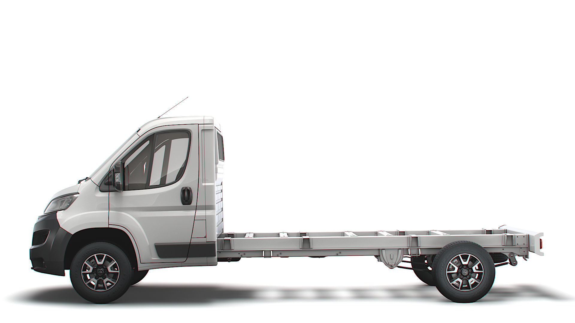 Opel Movano Chassis Truck Single Cab 4300WB 2022 3D model_4