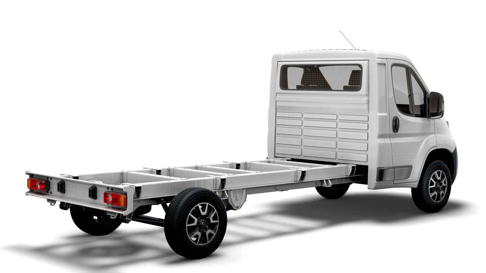 Opel Movano Chassis Truck Single Cab 4300WB 2022 3D model_14