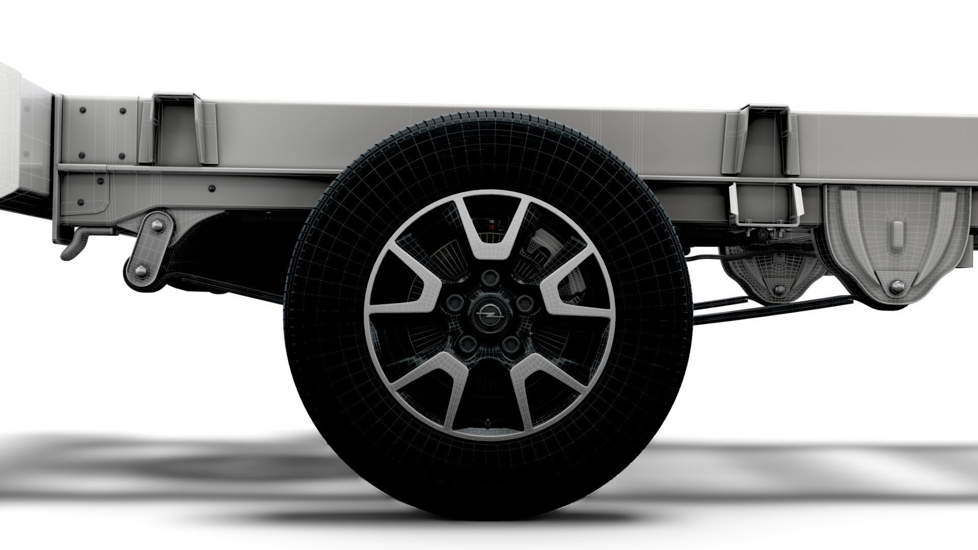 Opel Movano Chassis Truck Single Cab 4300WB 2022 3D model_21