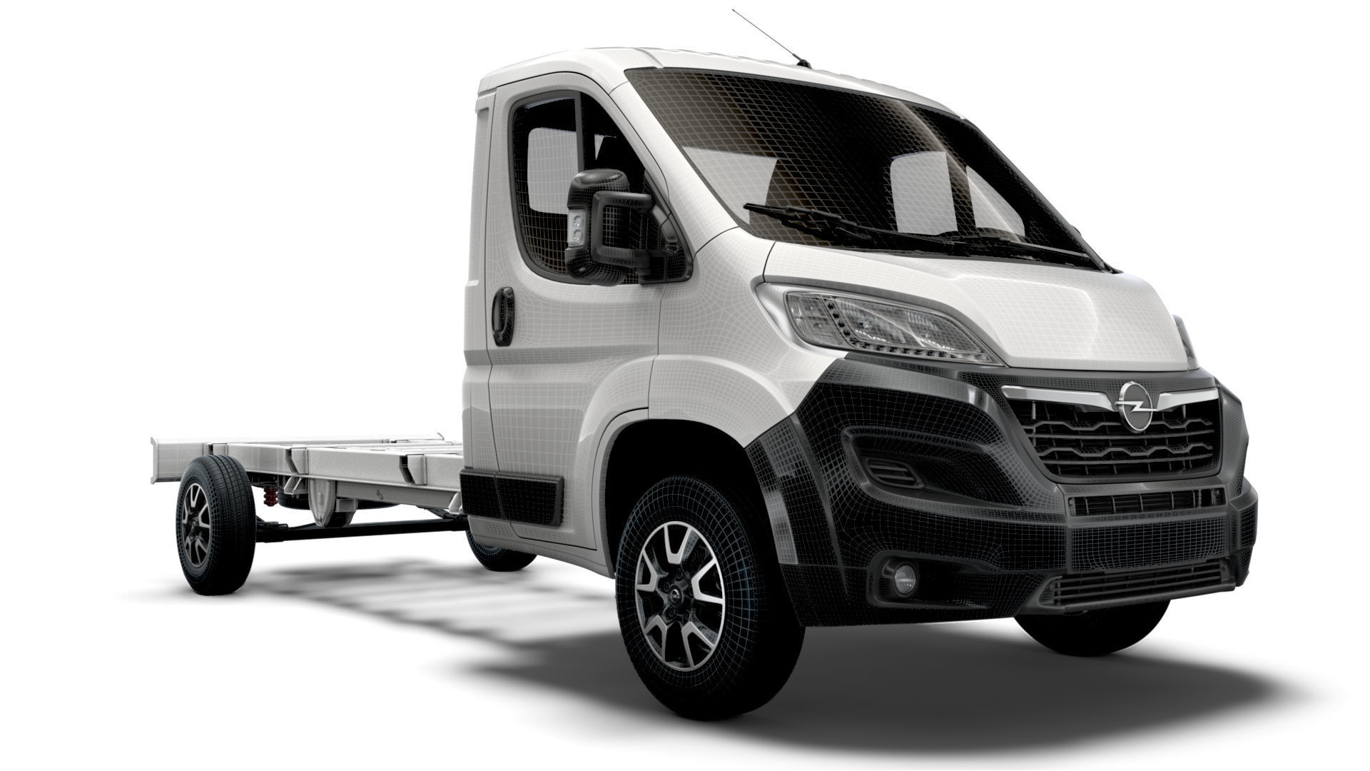 Opel Movano Chassis Truck Single Cab 4300WB 2022 3D model_12