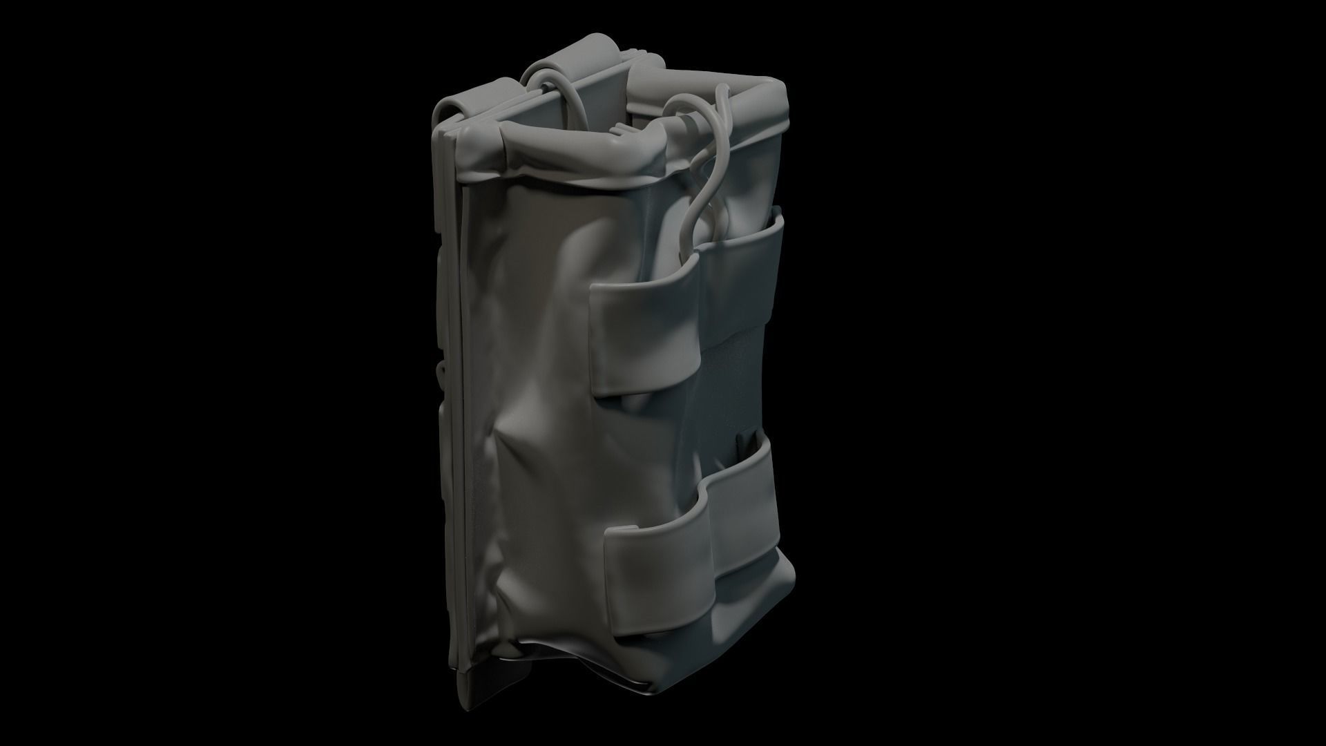 Marvelous Designer  AR15 Empty Ammo Pouch 3D model_4