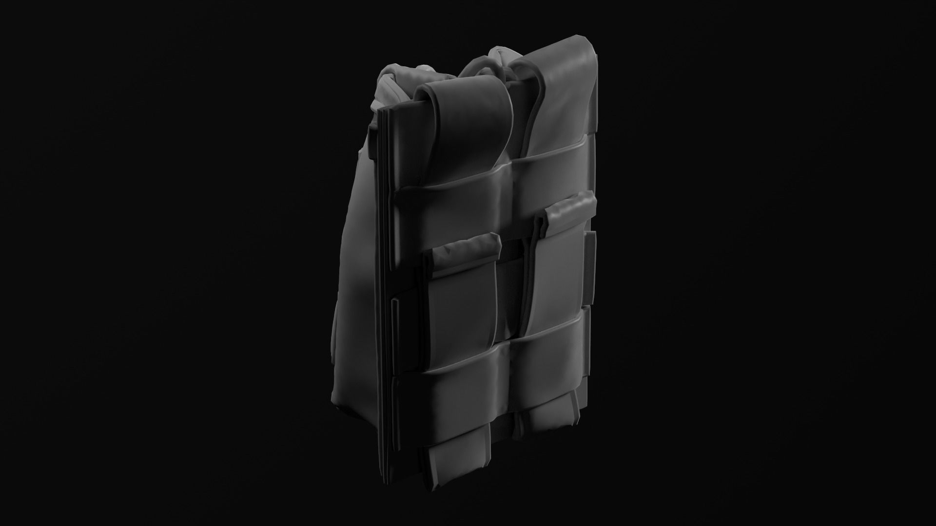 Marvelous Designer  AR15 Empty Ammo Pouch 3D model_7