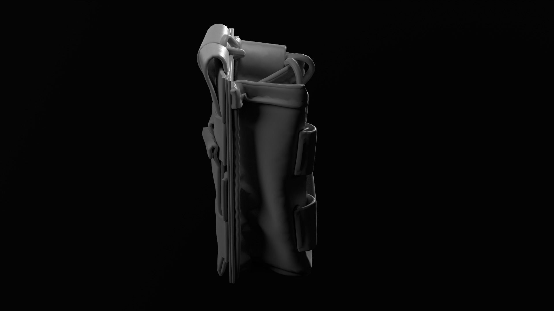 Marvelous Designer  AR15 Empty Ammo Pouch 3D model_9