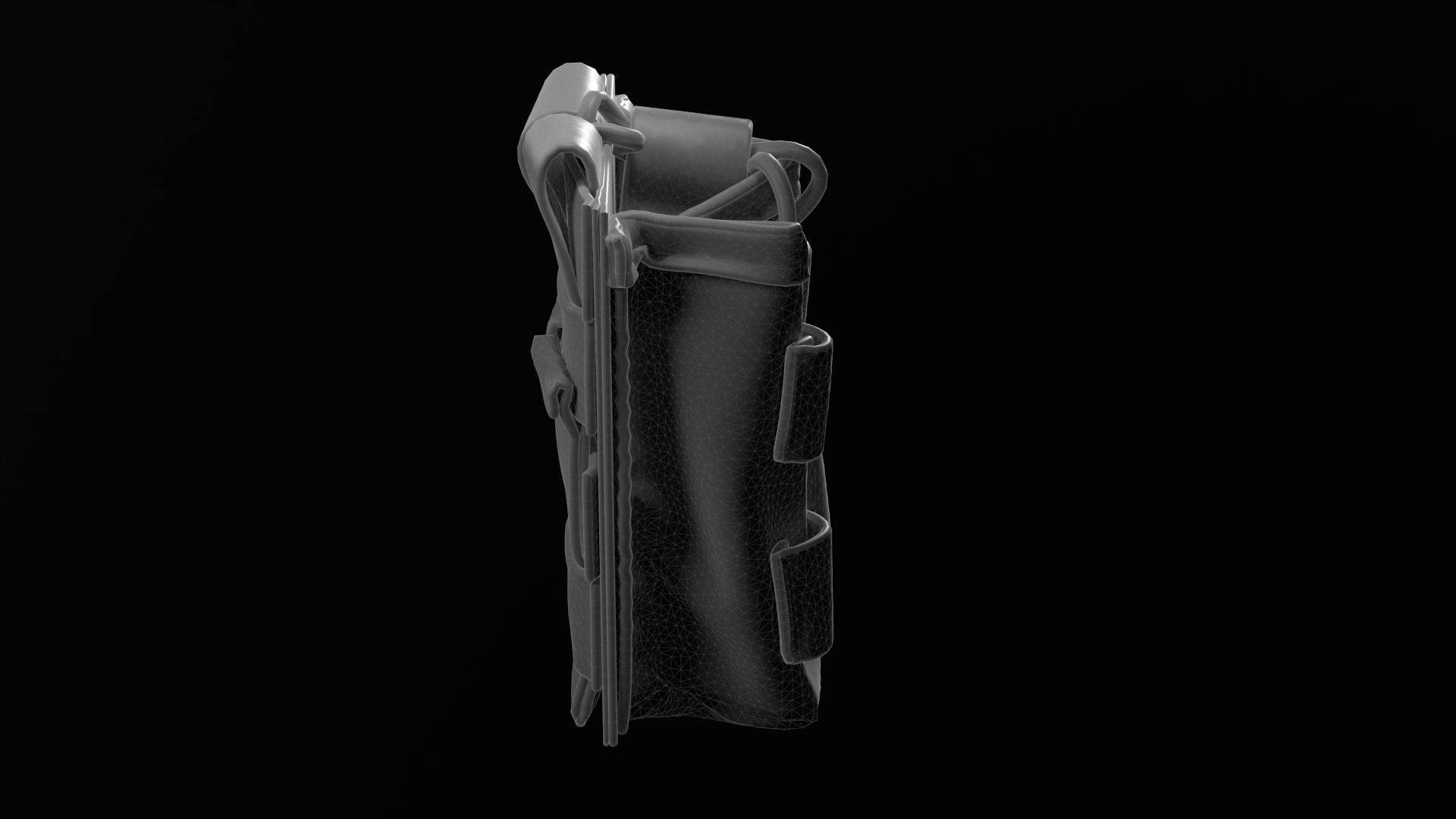 Marvelous Designer  AR15 Empty Ammo Pouch 3D model_10