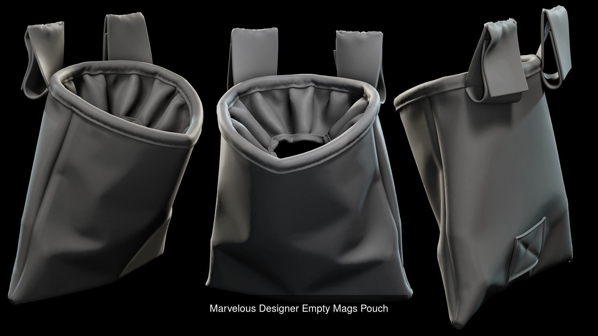 MarvelousDesigner Pouches 3D Model Collection_2