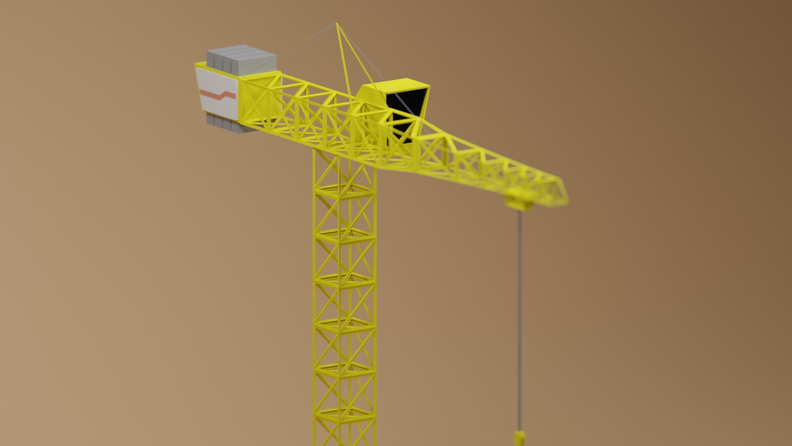 Crane 3D model_4