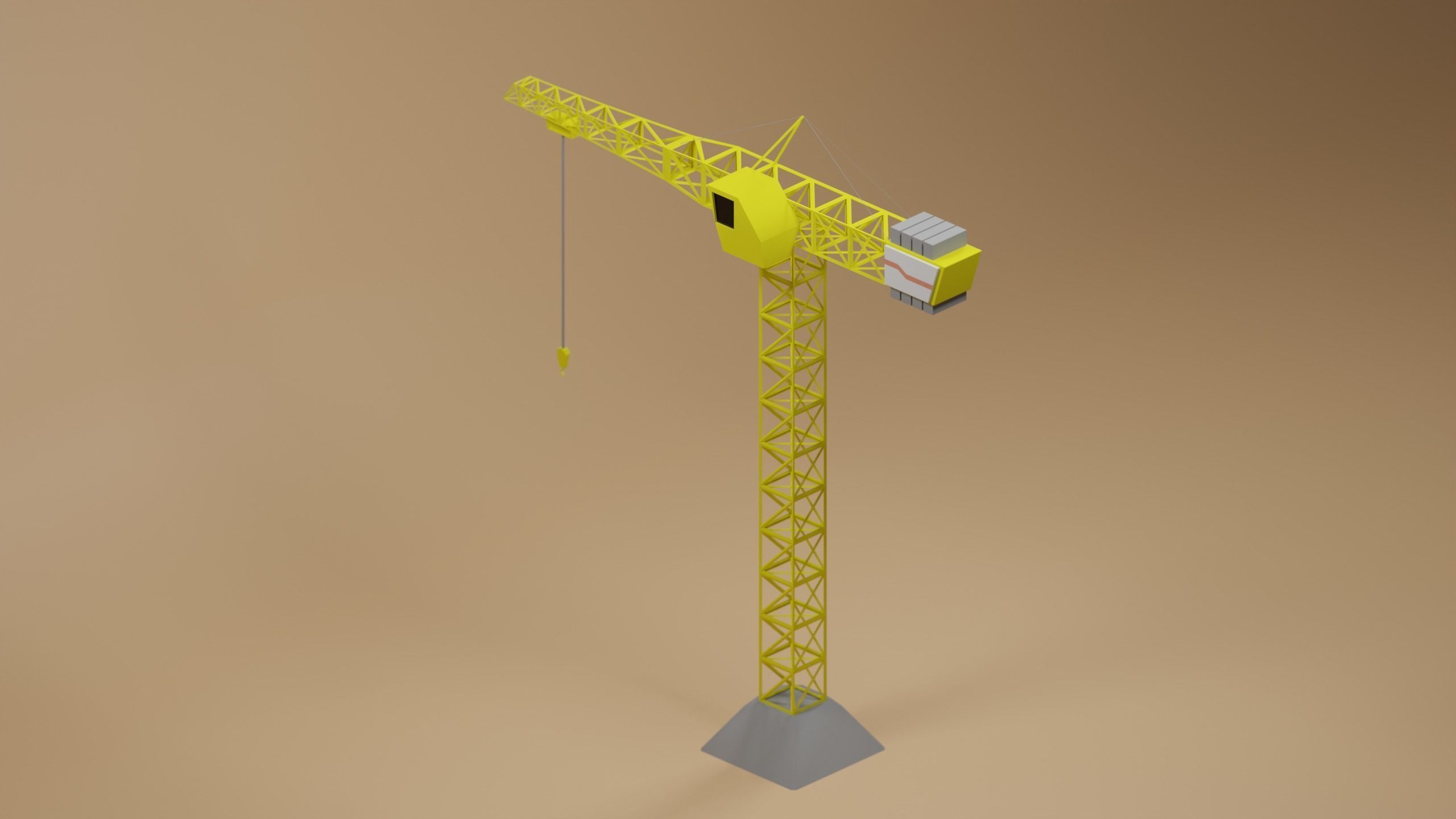 Crane 3D model_1