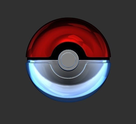 Pokeball pokemon ball 3D print model