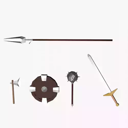 Low Poly melee weapon pack