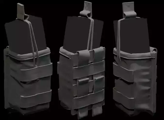 Marvelous Designer  AR15 Ammo Pouch 3D model