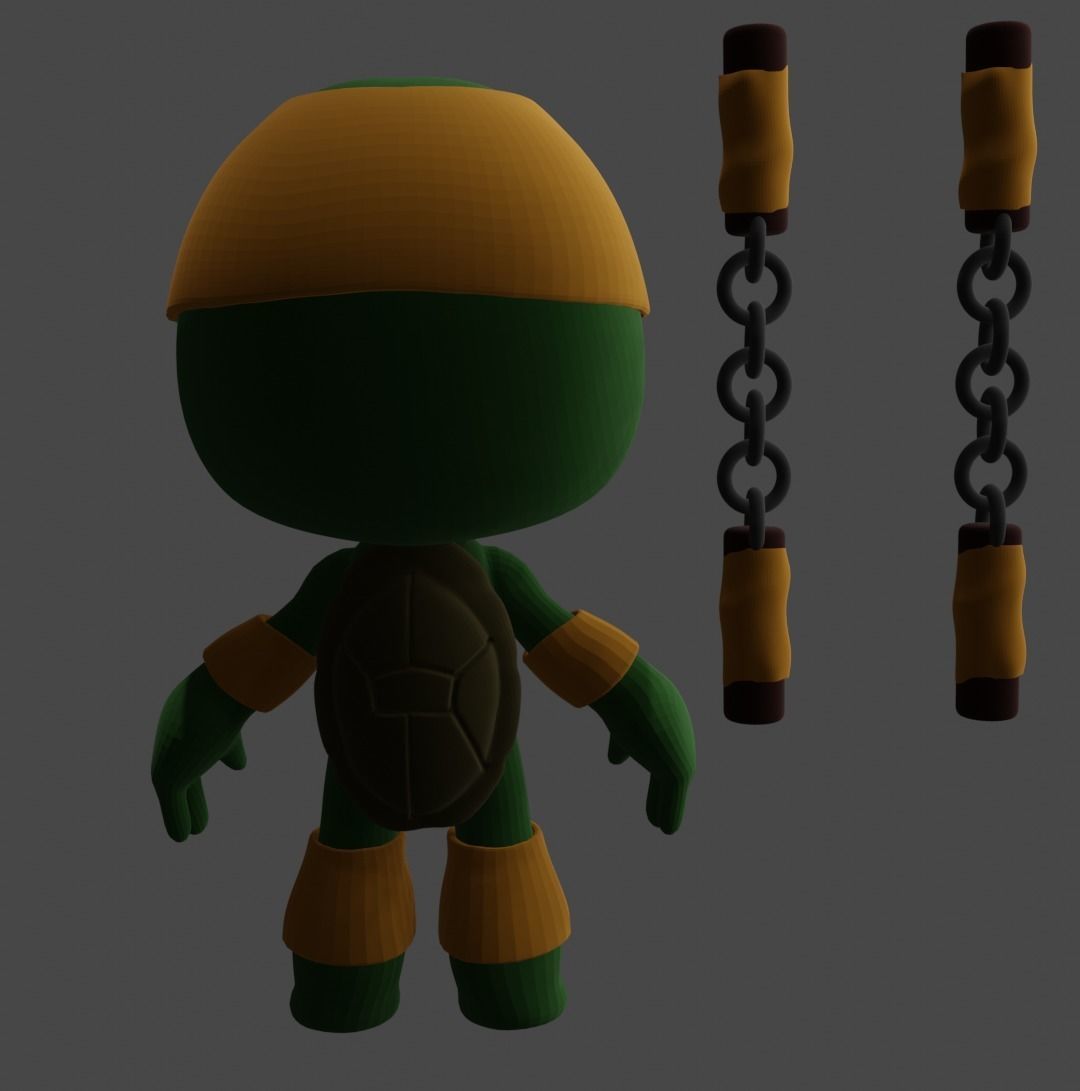  toys ninja turtles  3D model_2