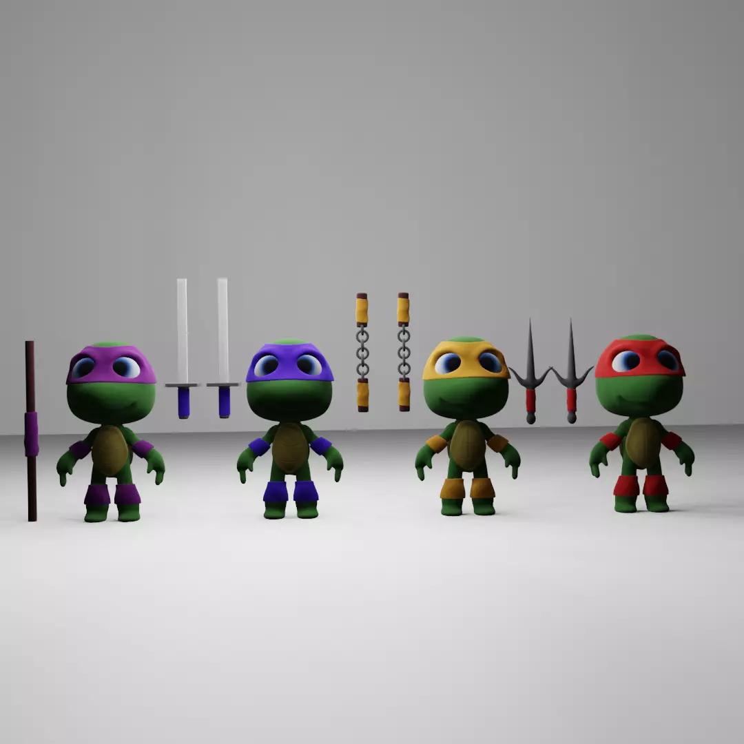  toys ninja turtles  3D model_0