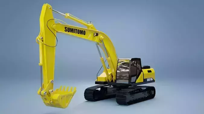 Model3D excavator Sumitomo SH210