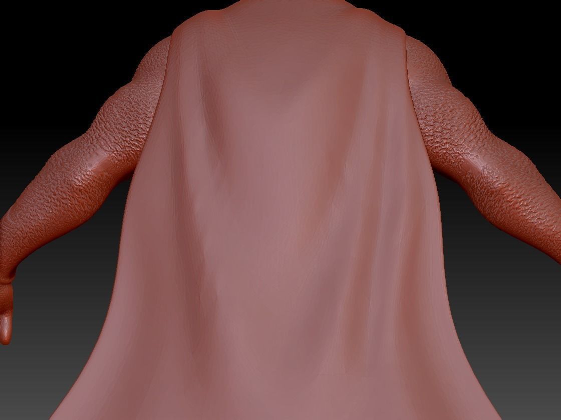 Superman Silver Costume  3D model_16