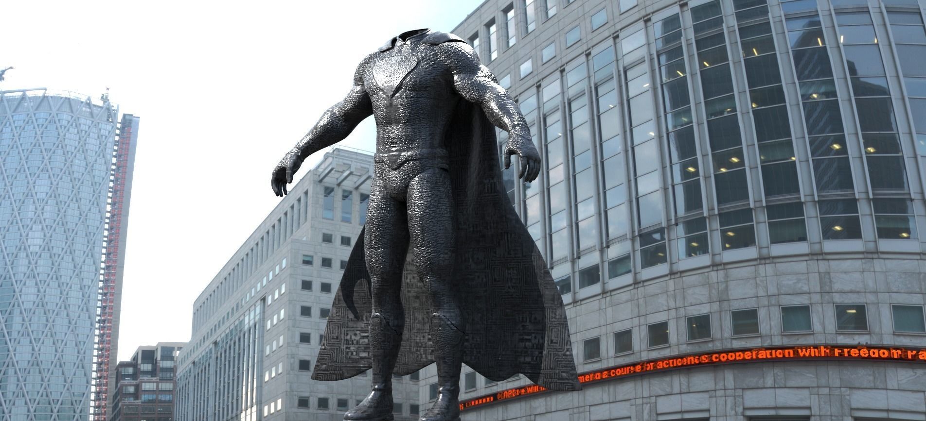 Superman Silver Costume  3D model_4