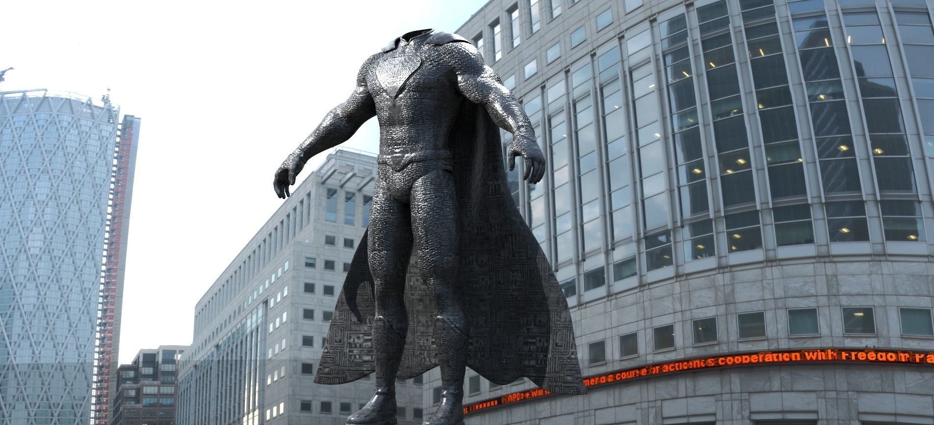 Superman Silver Costume  3D model_3