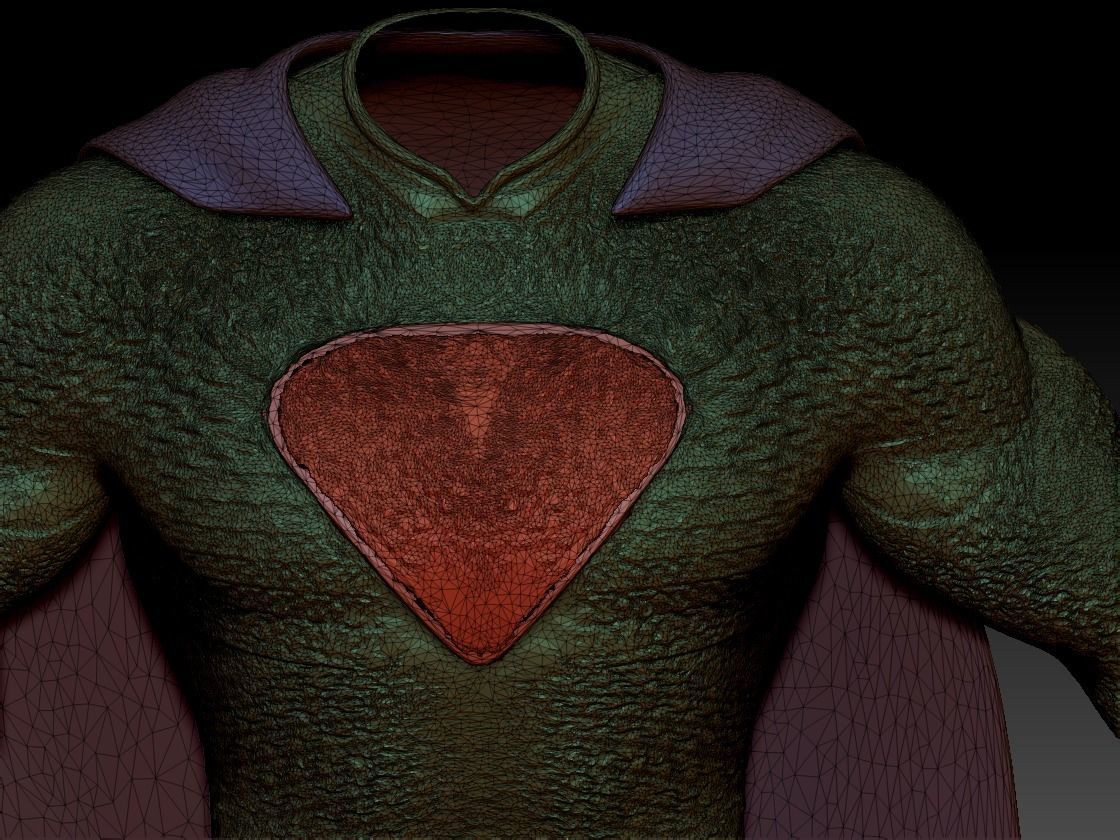 Superman Silver Costume  3D model_20