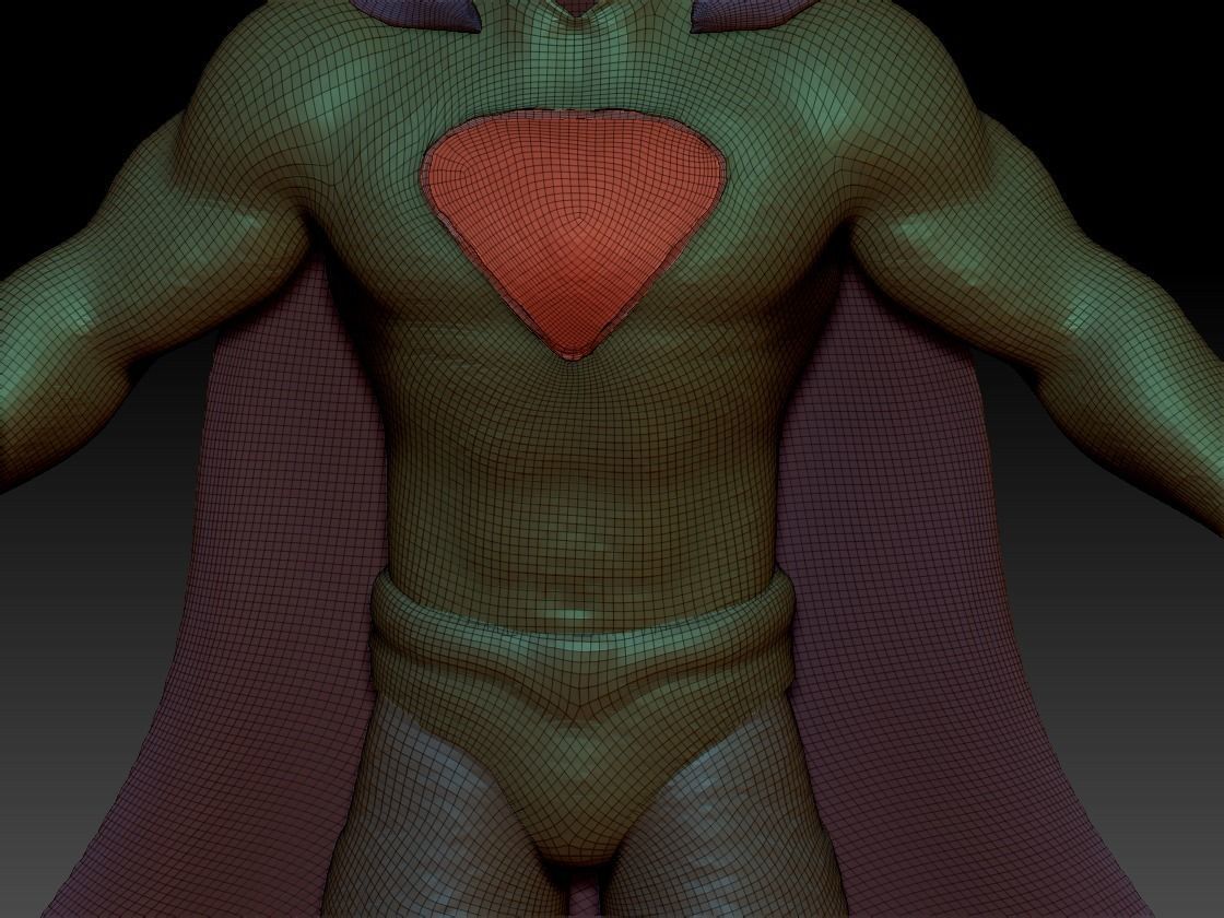 Superman Silver Costume  3D model_22