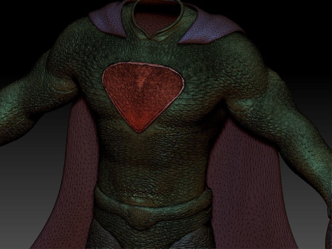 Superman Silver Costume  3D model_19