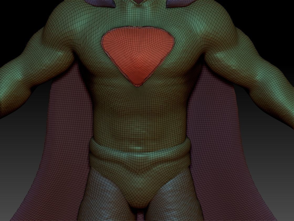 Superman Silver Costume  3D model_21