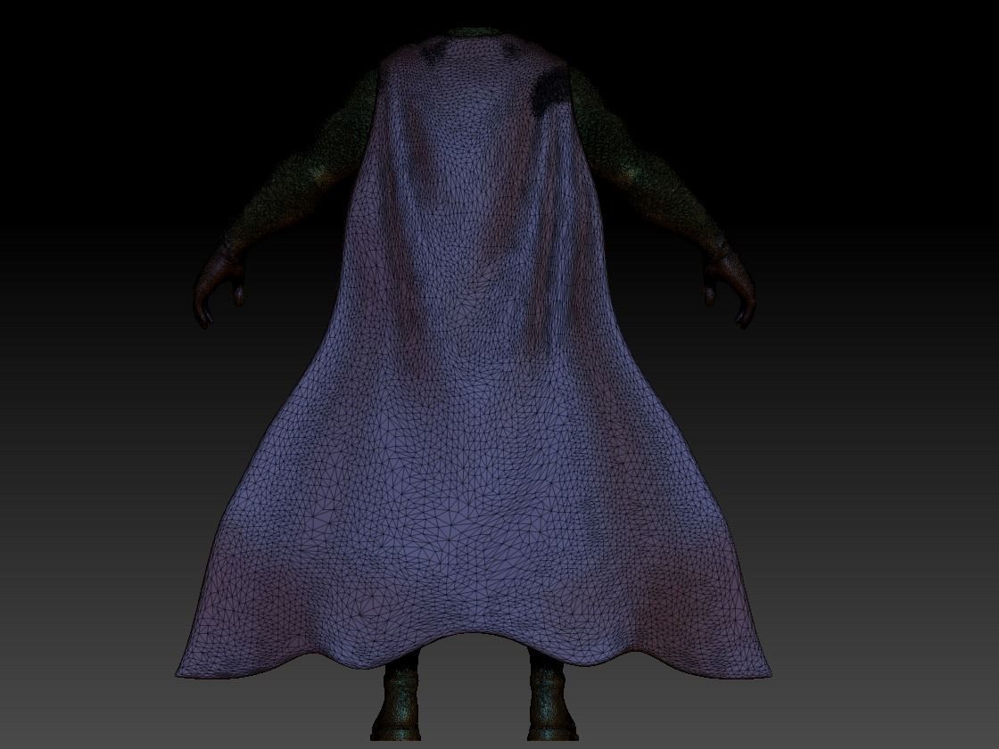 Superman Silver Costume  3D model_13