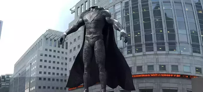 Superman Silver Costume  3D model