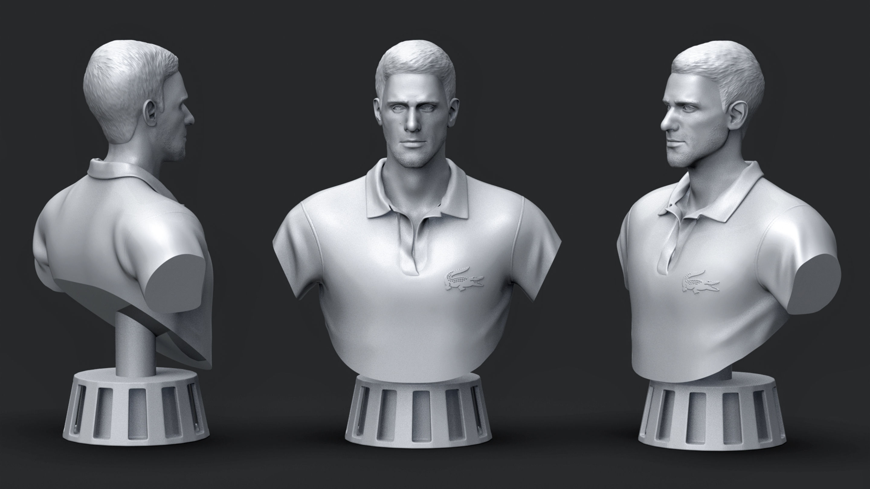 Novak Djokovic 3D Printable 3D print model_1