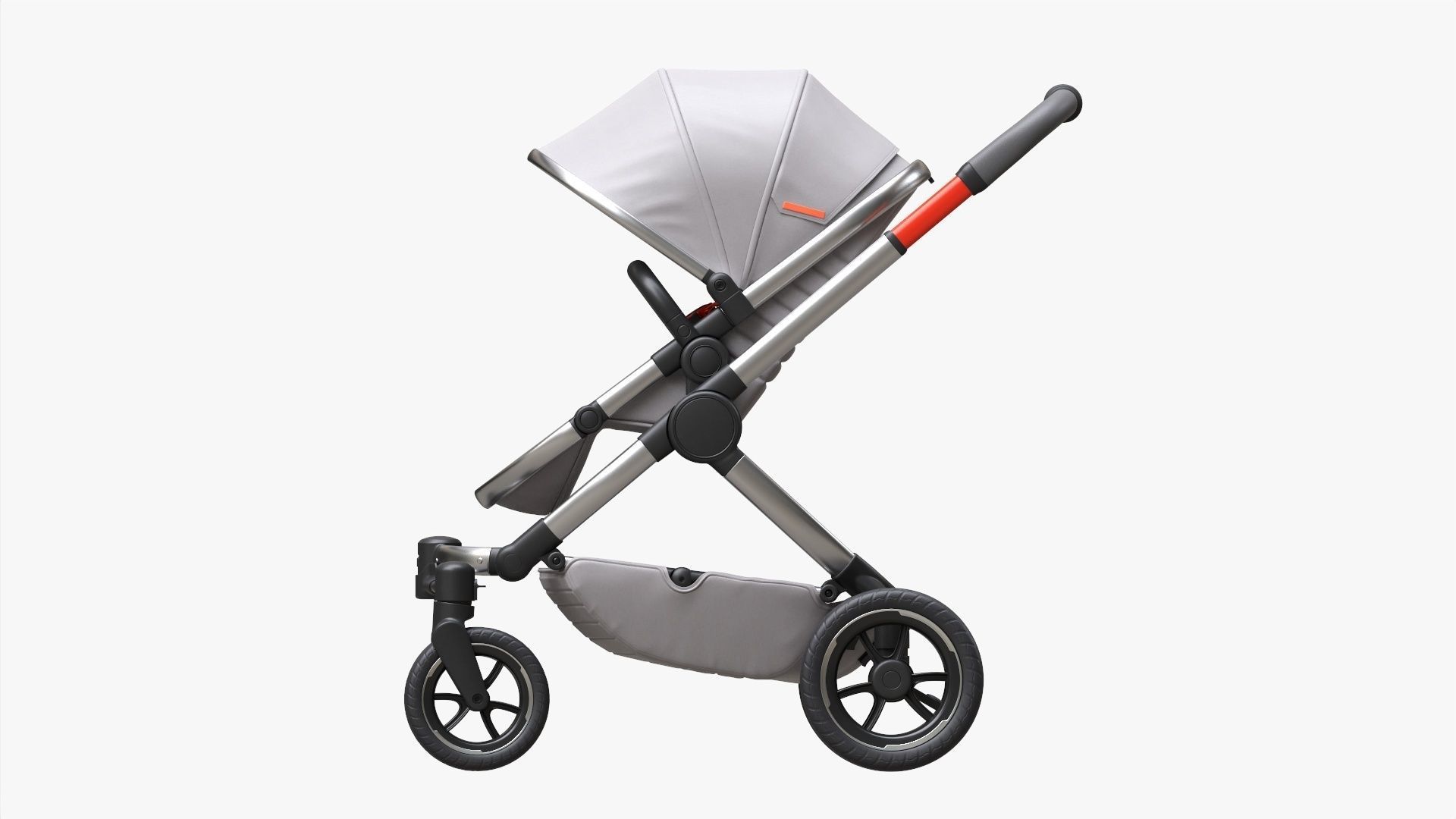 Baby stroller 01 3D model_2