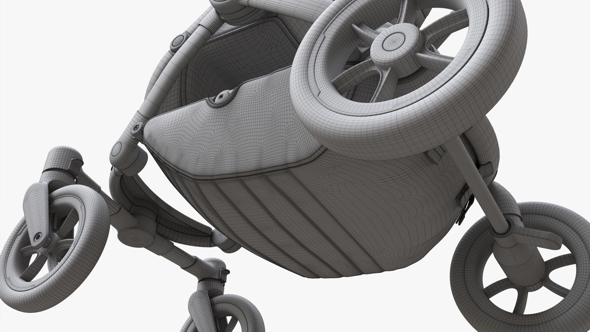 Baby stroller 01 3D model_17