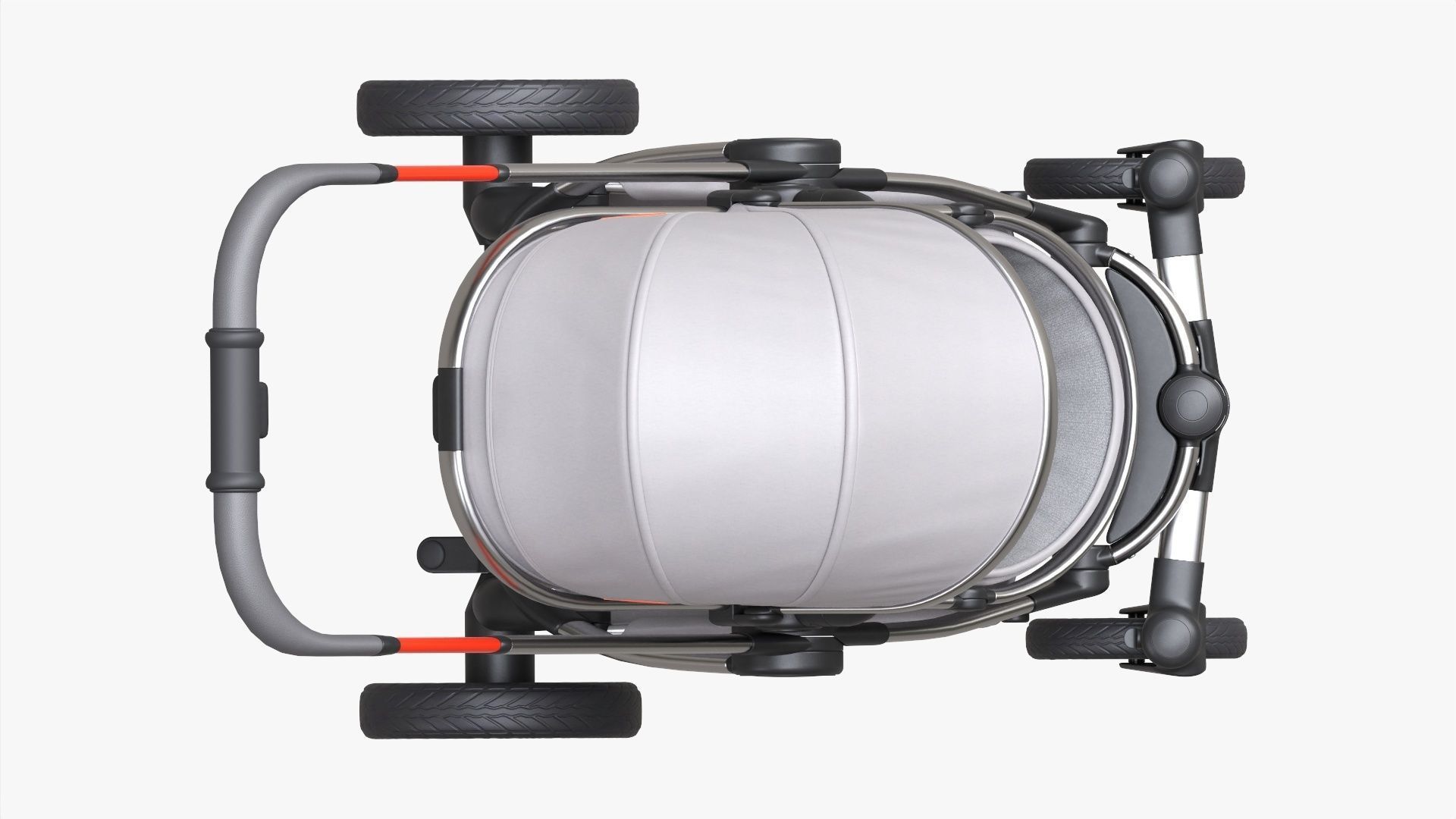 Baby stroller 01 3D model_3