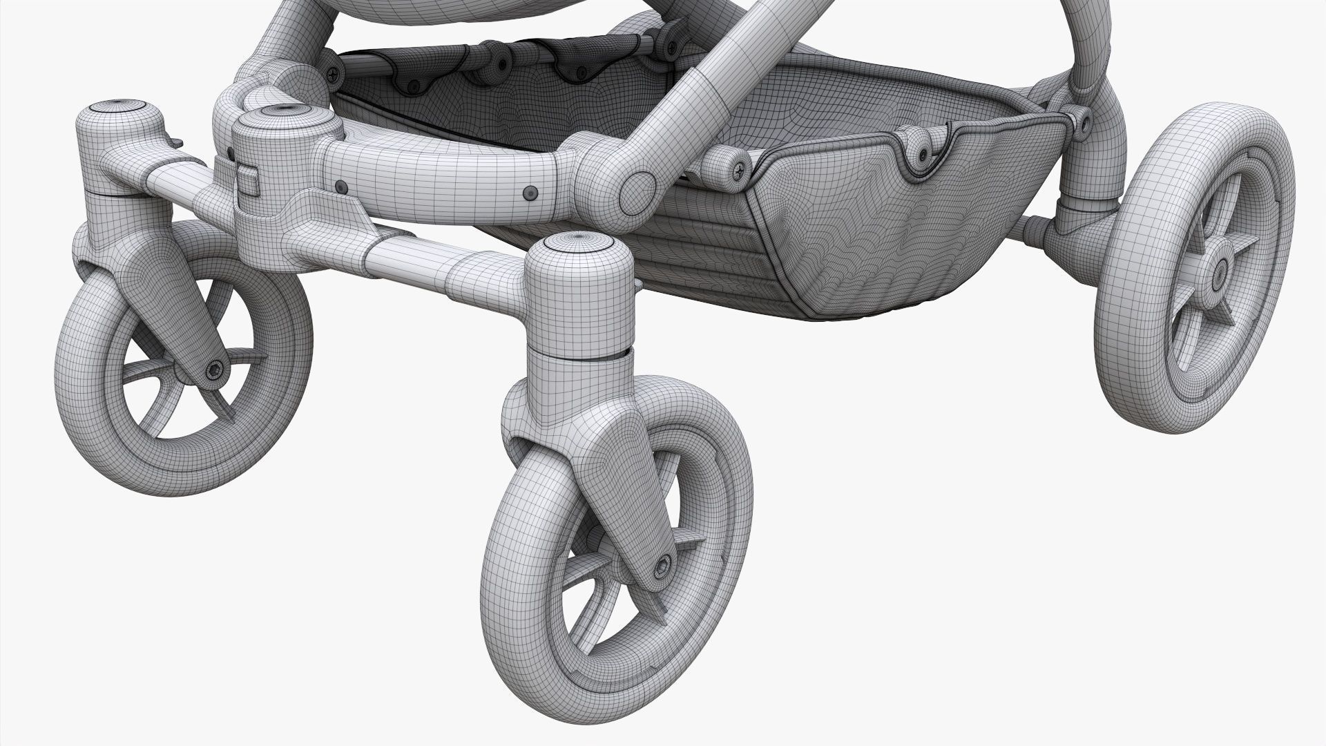 Baby stroller 01 3D model_12