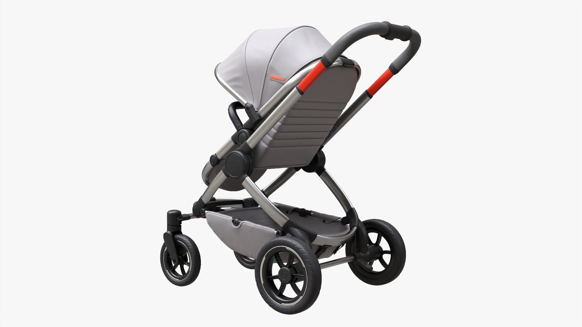 Baby stroller 01 3D model_1