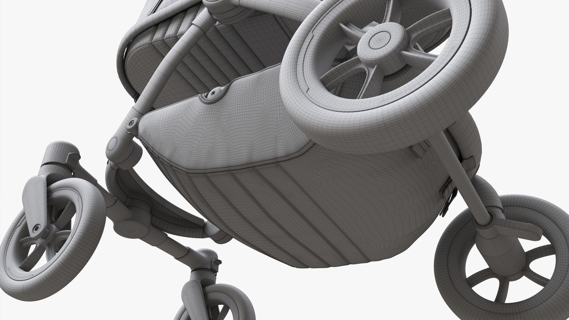 Baby stroller 02 3D model_18