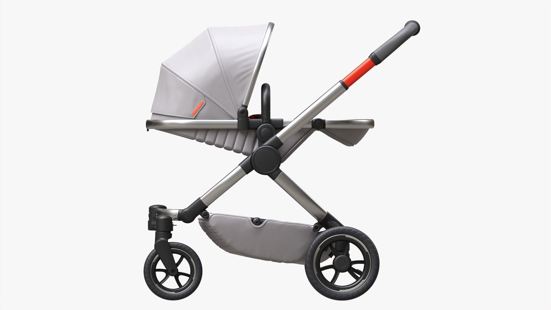 Baby stroller 02 3D model_1