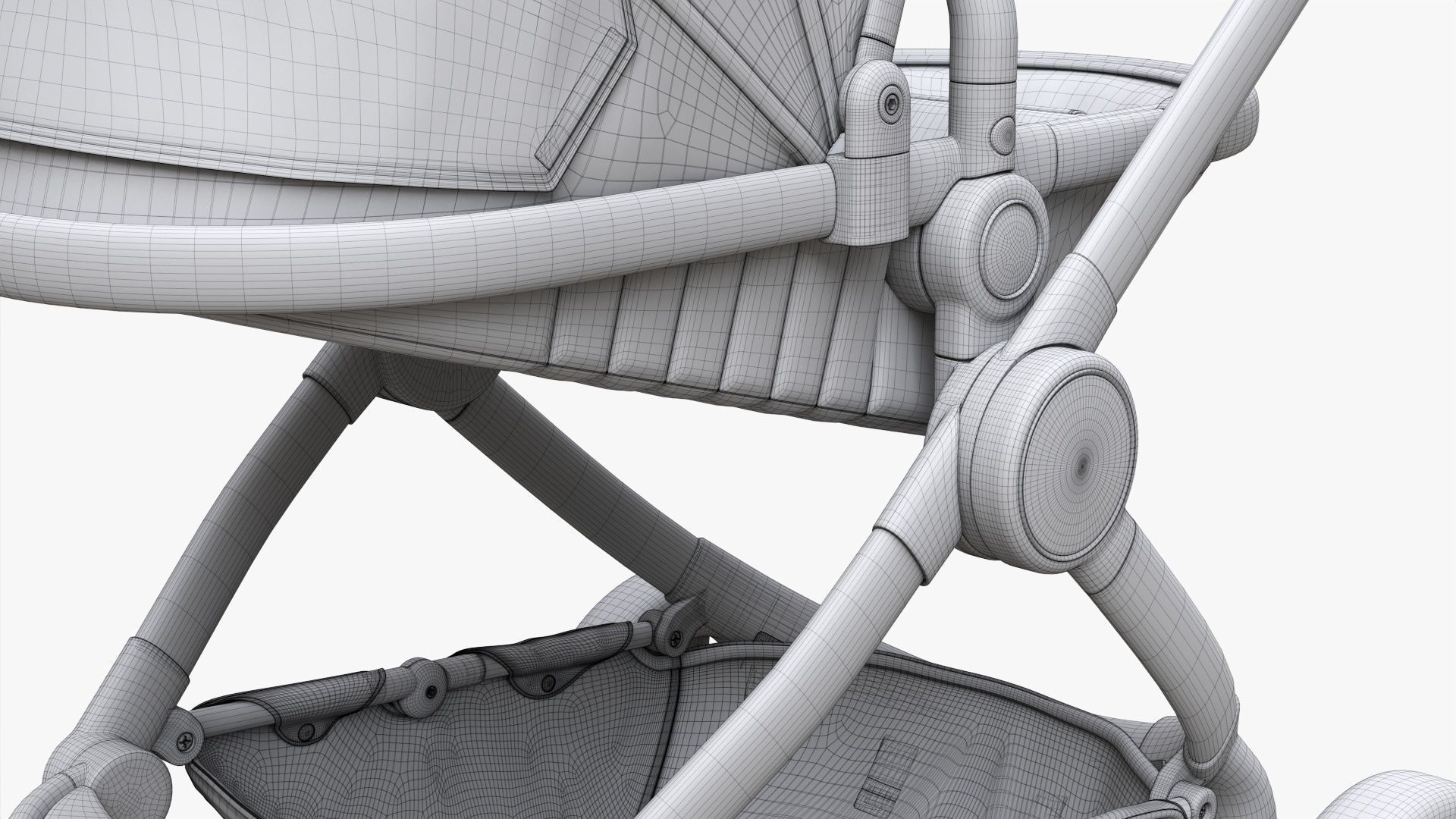 Baby stroller 02 3D model_15