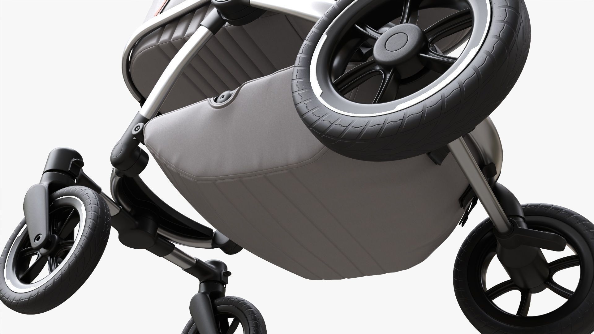 Baby stroller 02 3D model_9