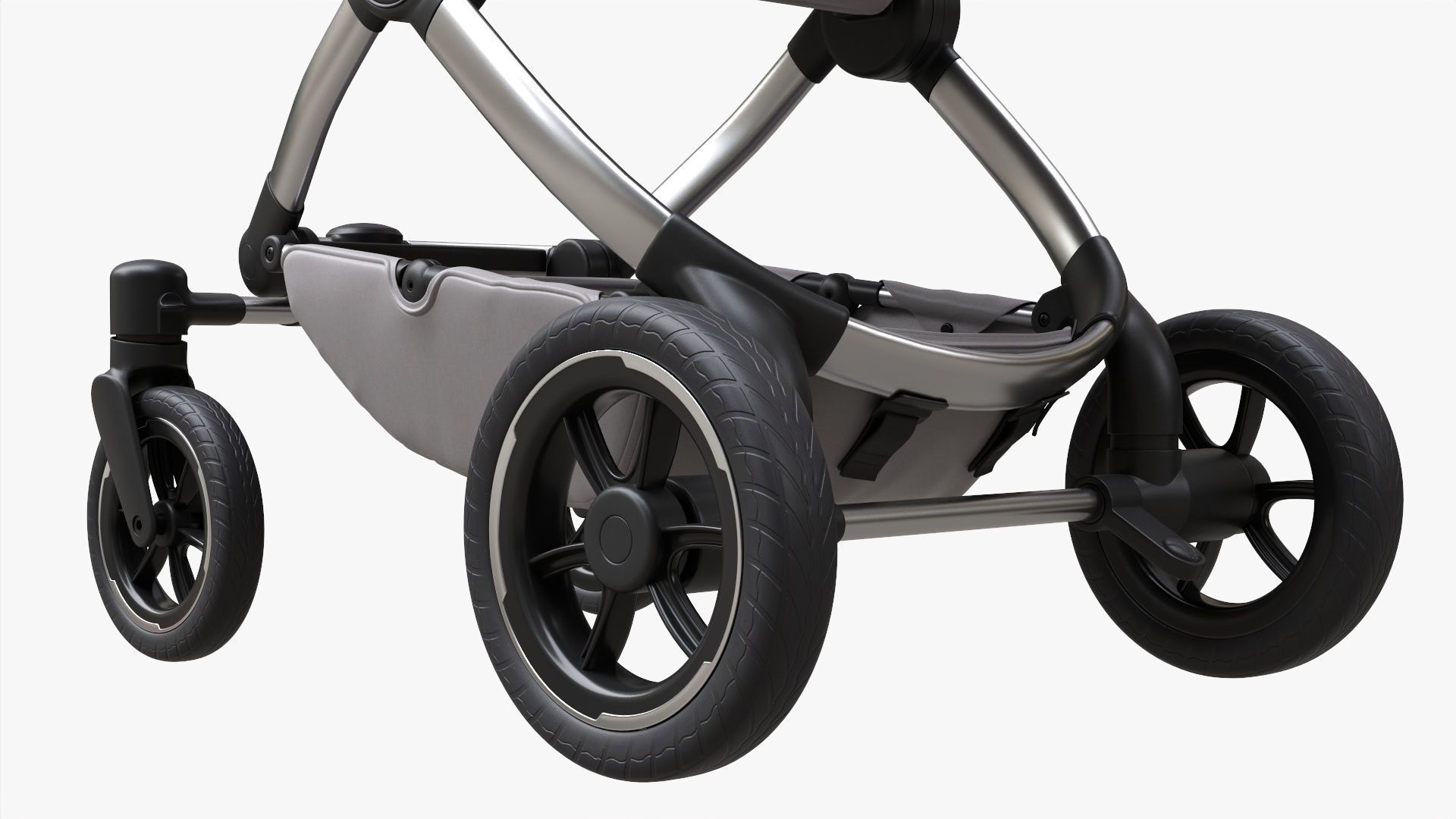 Baby stroller 02 3D model_8