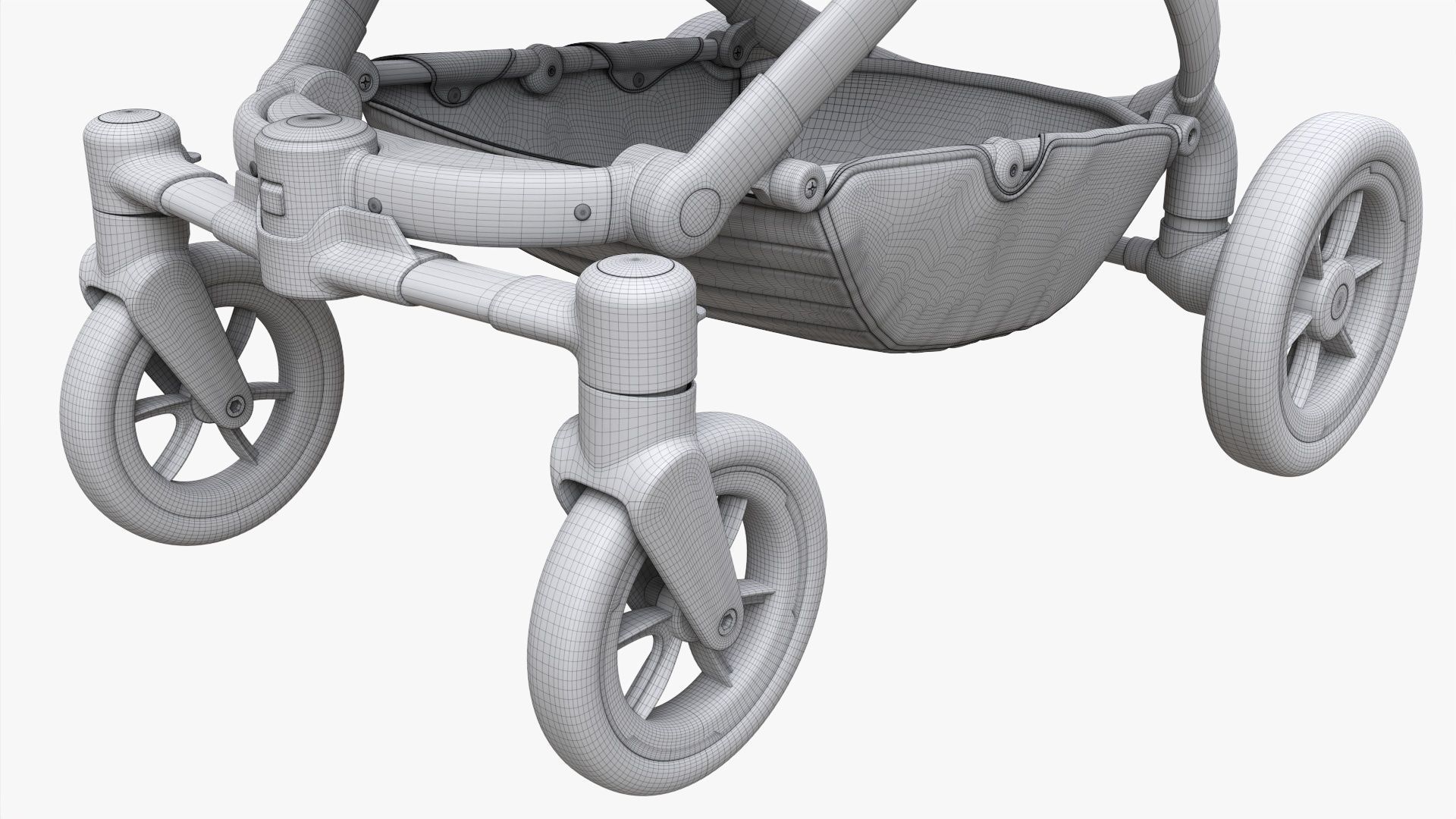 Baby stroller 02 3D model_13