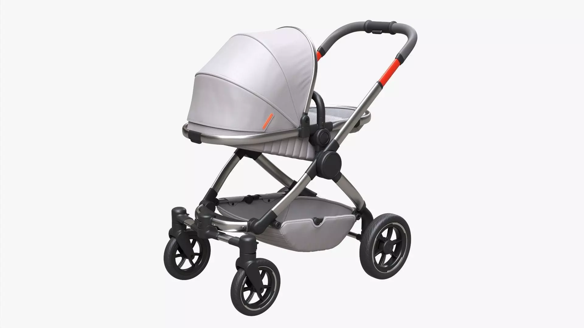 Baby stroller 02 3D model_0