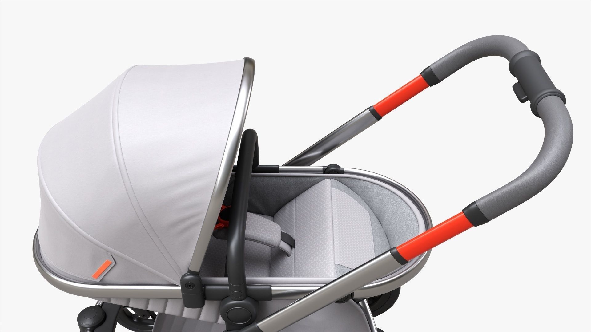 Baby stroller 02 3D model_5